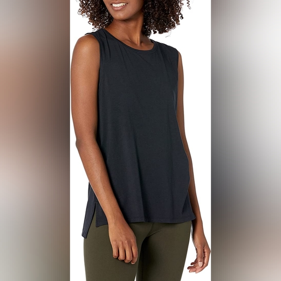 Core 10 Women's Soft Pima Cotton Yoga Sleeveless Tank Size L - Picture 1 of 8